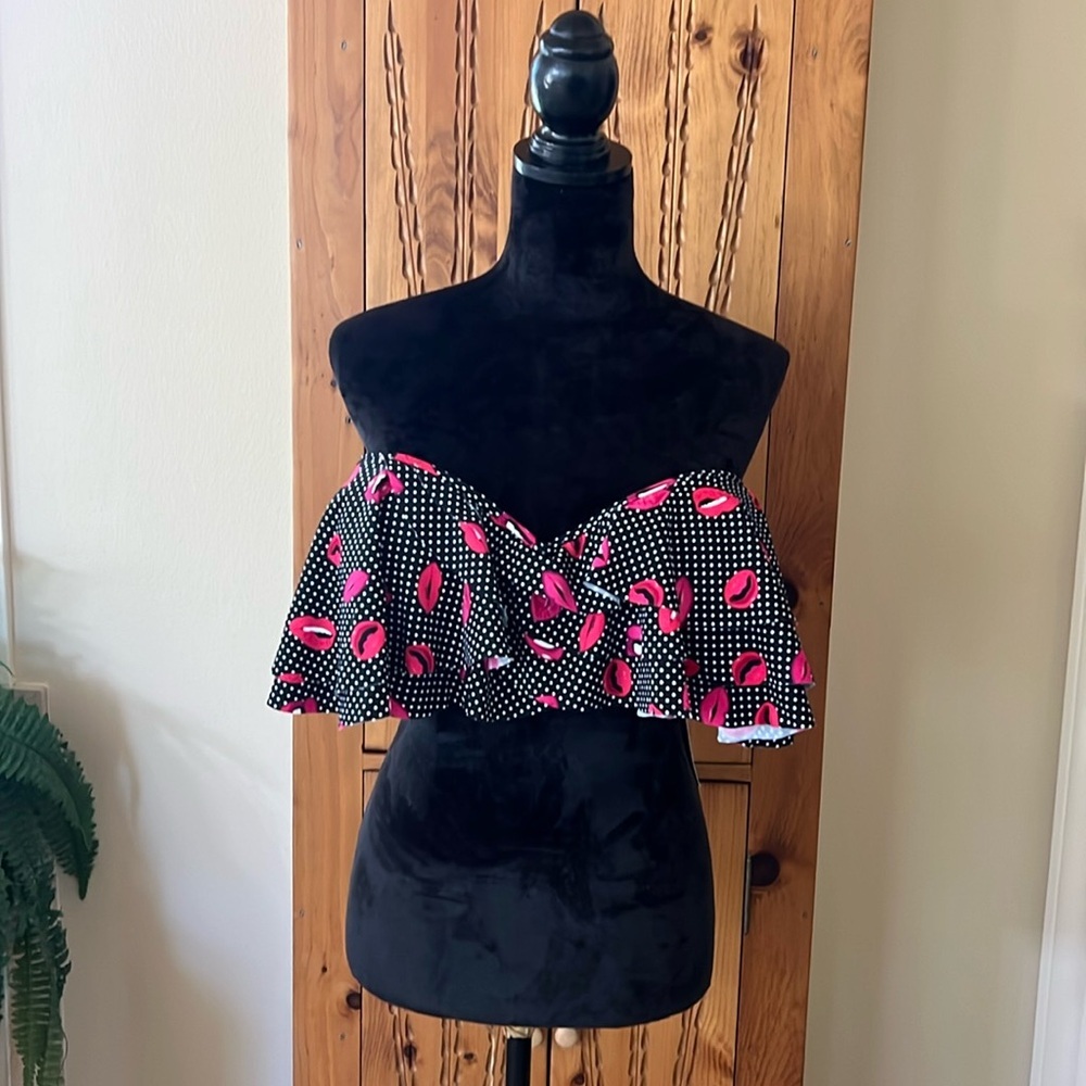 NWT unique vintage 1950s retro swim top XXL